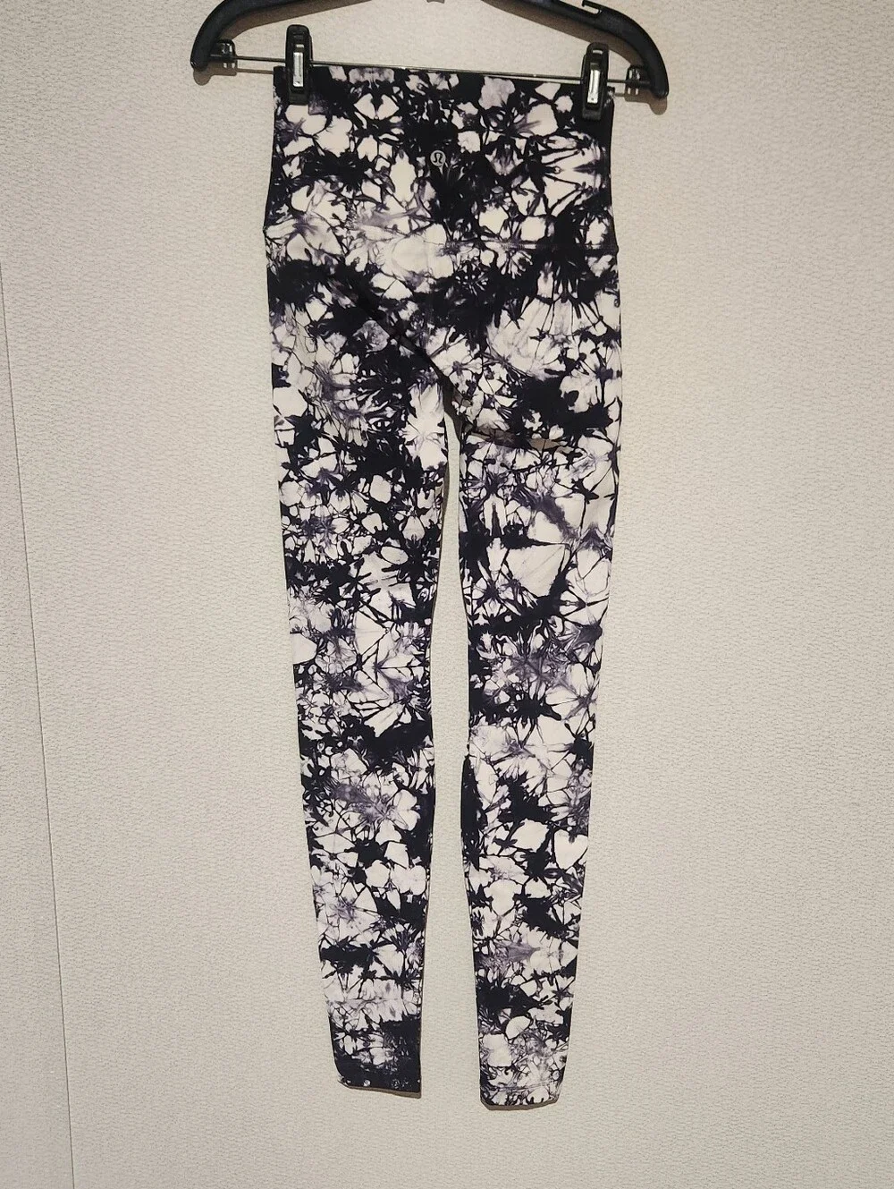 Lululemon Wunder Under High Rise Leggings Dual Shibori Antique White Baltic Gray